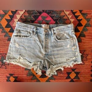 Agolde Parker distressed Jean  shorts